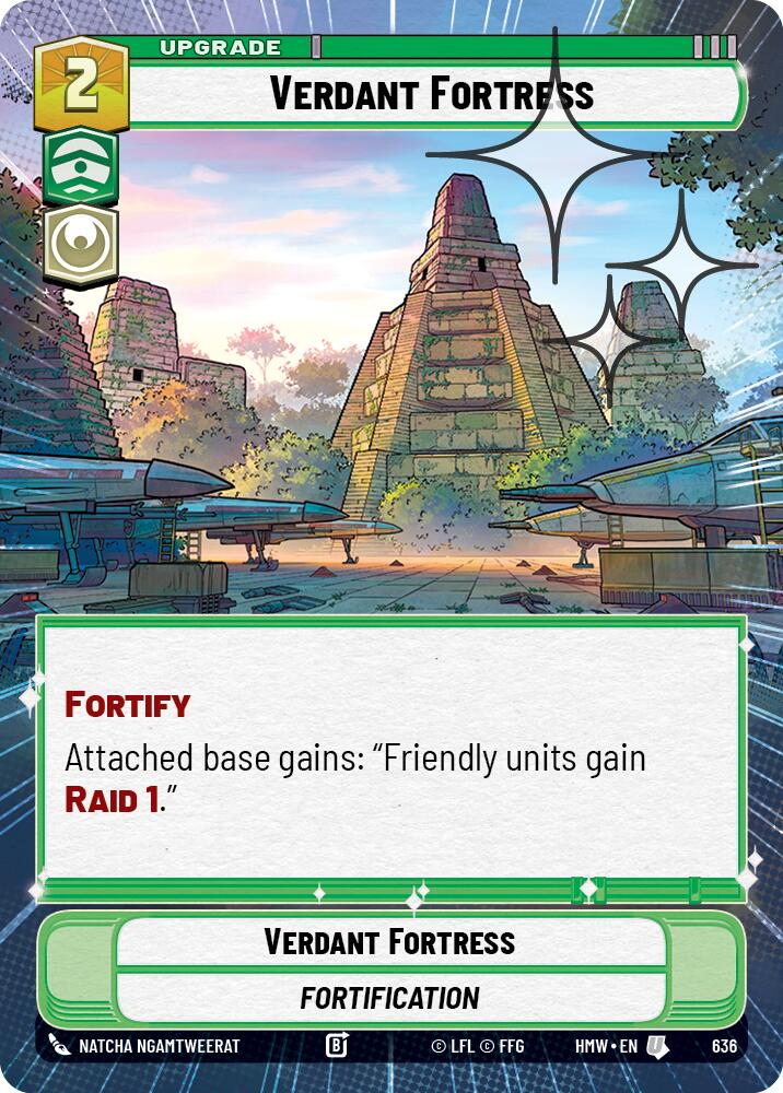 Verdant Fortress (636) (Hyperspace Foil) (636) [Homeworlds] | Exor Games New Glasgow