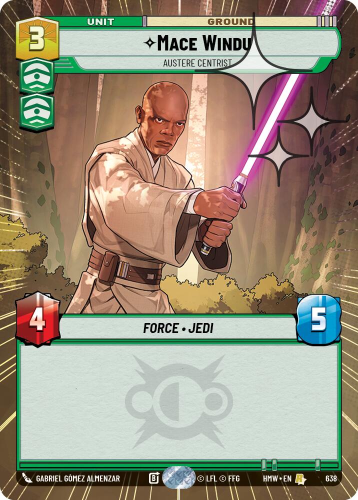 Mace Windu - Austere Centrist (638) (Hyperspace Foil) (638) [Homeworlds] | Exor Games New Glasgow