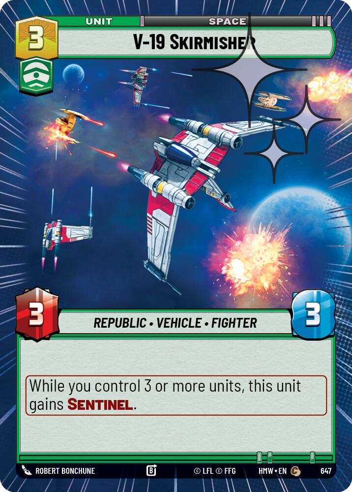V-19 Skirmisher (647) (Hyperspace Foil) (647) [Homeworlds] | Exor Games New Glasgow
