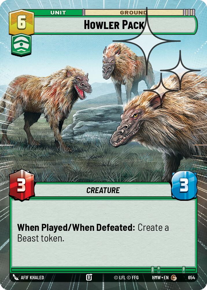 Howler Pack (654) (Hyperspace Foil) (654) [Homeworlds] | Exor Games New Glasgow