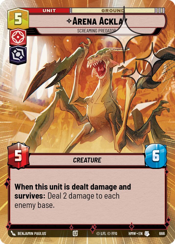 Arena Acklay - Screaming Predator (666) (Hyperspace Foil) (666) [Homeworlds] | Exor Games New Glasgow