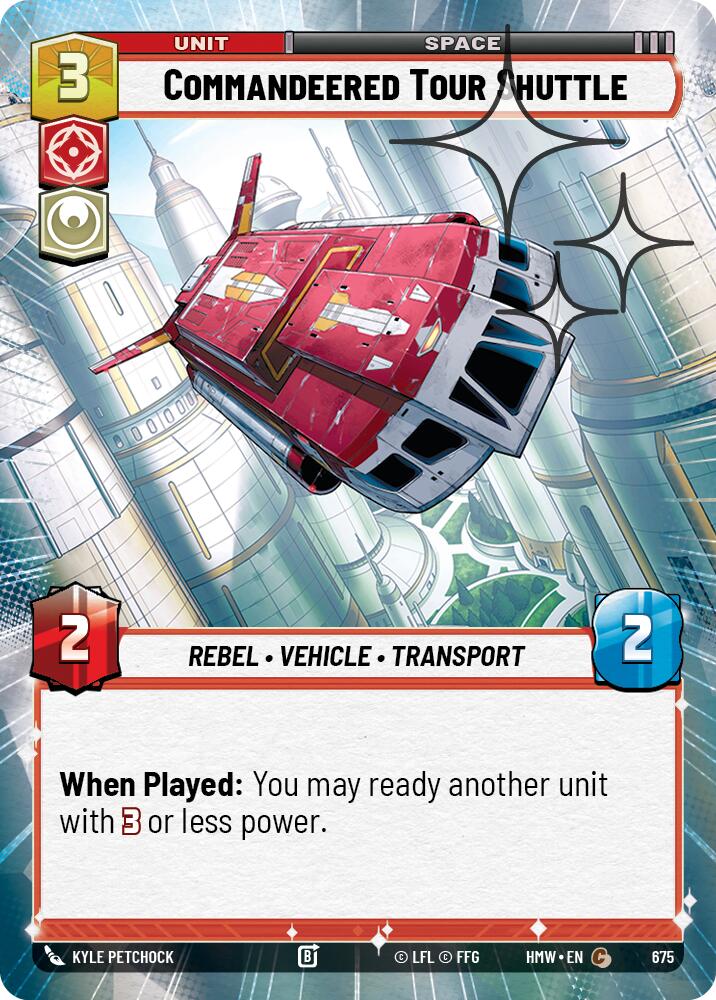 Commandeered Tour Shuttle (675) (Hyperspace Foil) (675) [Homeworlds] | Exor Games New Glasgow