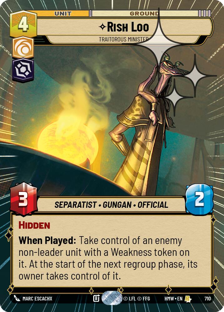 Rish Loo - Traitorous Minister (710) (Hyperspace Foil) (710) [Homeworlds] | Exor Games New Glasgow