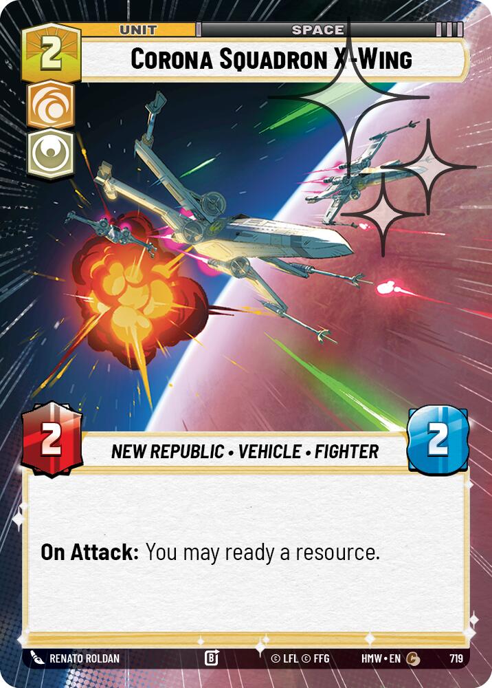 Corona Squadron X-Wing (719) (Hyperspace Foil) (719) [Homeworlds] | Exor Games New Glasgow