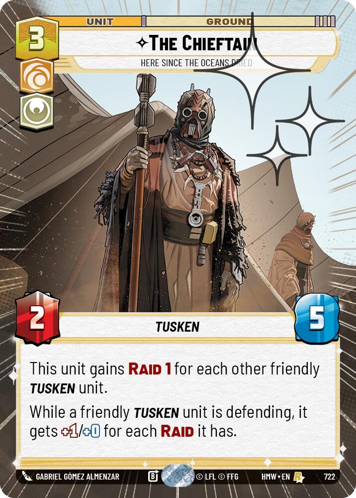The Chieftain - Here Since the Oceans Dried (722) (Hyperspace Foil) (722) [Homeworlds] | Exor Games New Glasgow