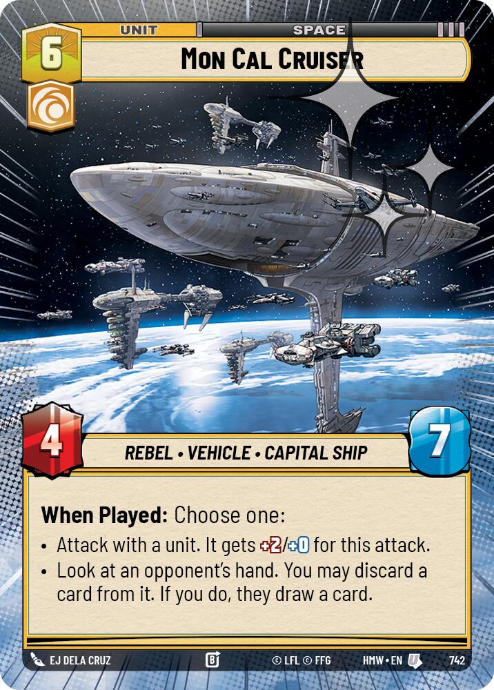 Mon Cal Cruiser (742) (Hyperspace Foil) (742) [Homeworlds] | Exor Games New Glasgow