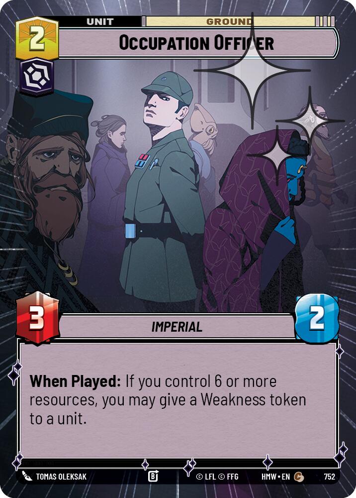 Occupation Officer (752) (Hyperspace Foil) (752) [Homeworlds] | Exor Games New Glasgow