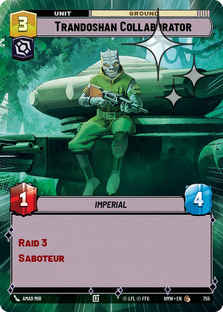 Trandoshan Collaborator (755) (Hyperspace Foil) (755) [Homeworlds] | Exor Games New Glasgow