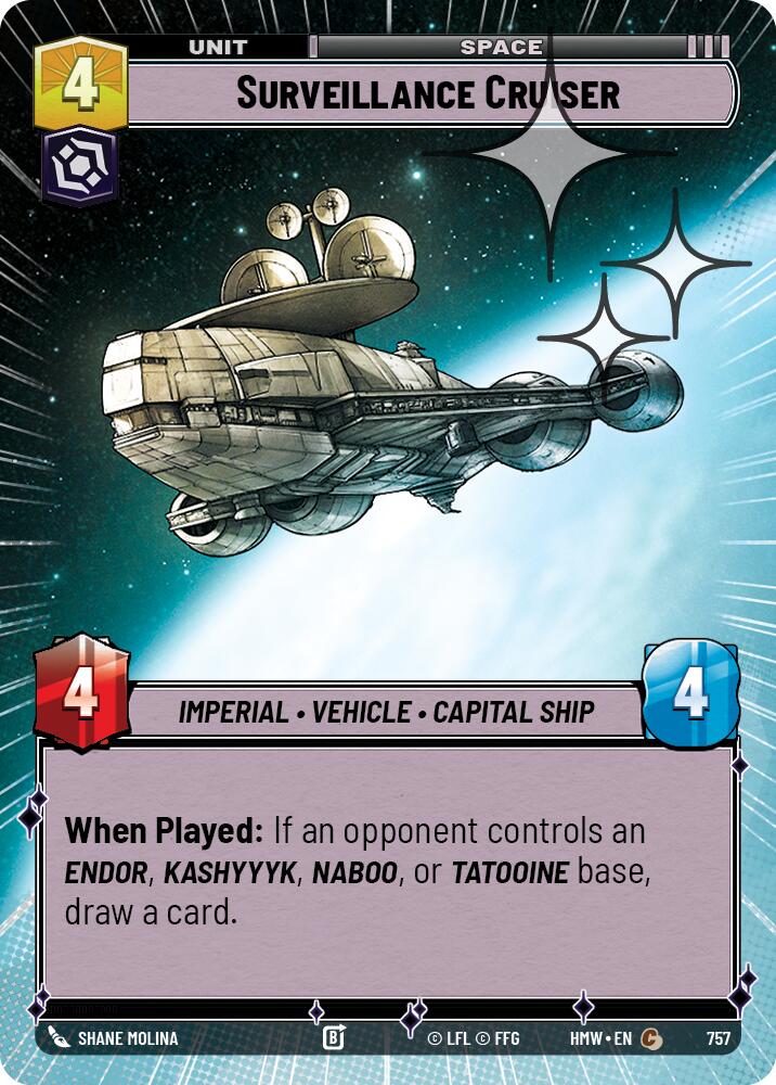Surveillance Cruiser (757) (Hyperspace Foil) (757) [Homeworlds] | Exor Games New Glasgow