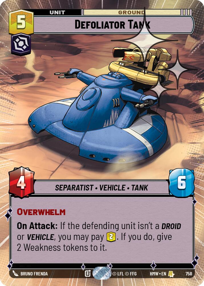 Defoliator Tank (758) (Hyperspace Foil) (758) [Homeworlds] | Exor Games New Glasgow