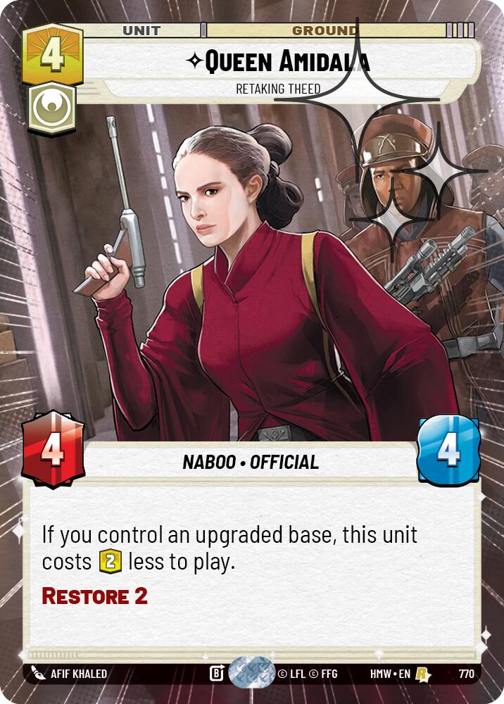 Queen Amidala - Retaking Theed (770) (Hyperspace Foil) (770) [Homeworlds] | Exor Games New Glasgow