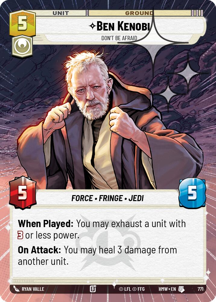 Ben Kenobi - Don't Be Afraid (771) (Hyperspace Foil) (771) [Homeworlds] | Exor Games New Glasgow