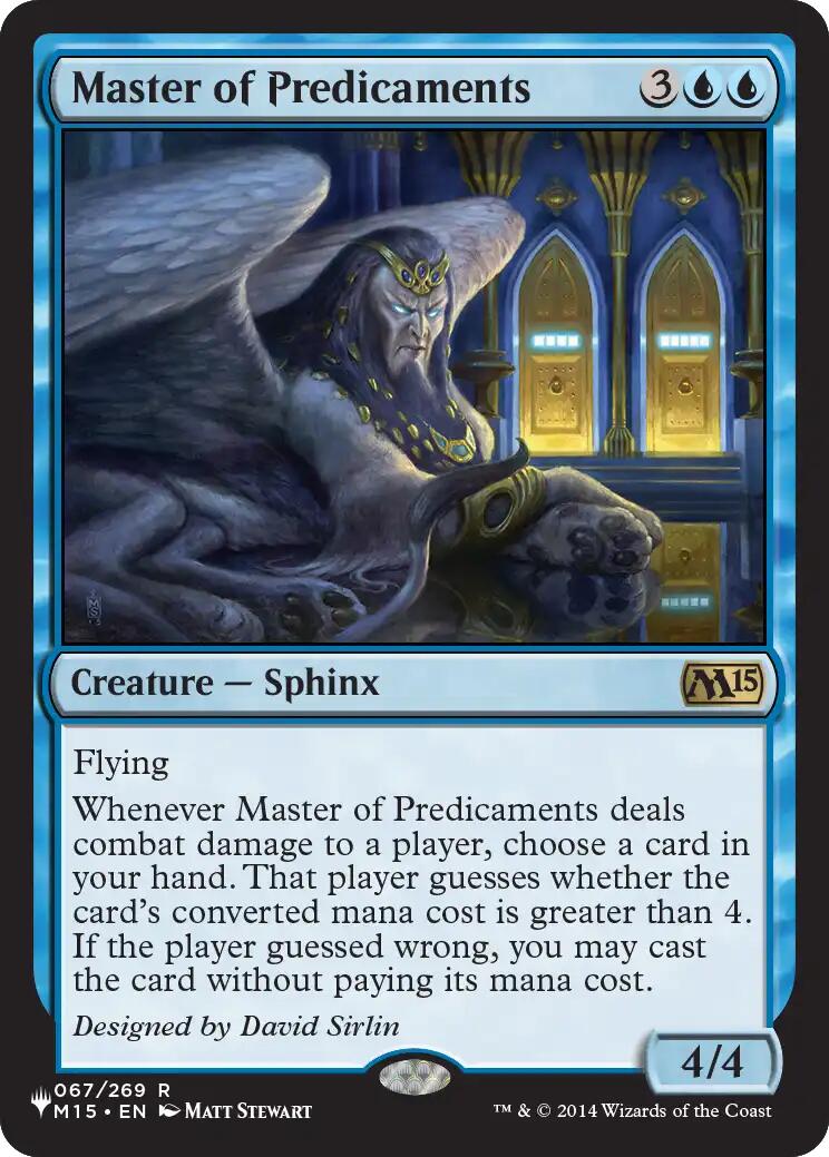 Master of Predicaments [The List] | Exor Games New Glasgow