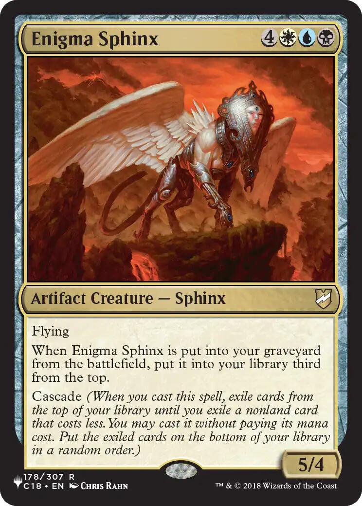 Enigma Sphinx [The List] | Exor Games New Glasgow
