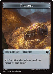 Treasure // The Monarch Double-Sided Token [Foundations Commander Tokens] | Exor Games New Glasgow