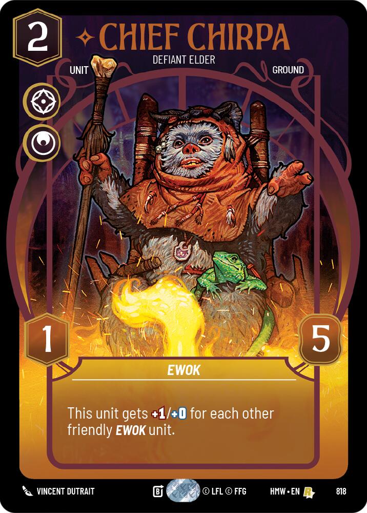 Chief Chirpa - Defiant Elder (818) (Prestige) (818) [Homeworlds] | Exor Games New Glasgow