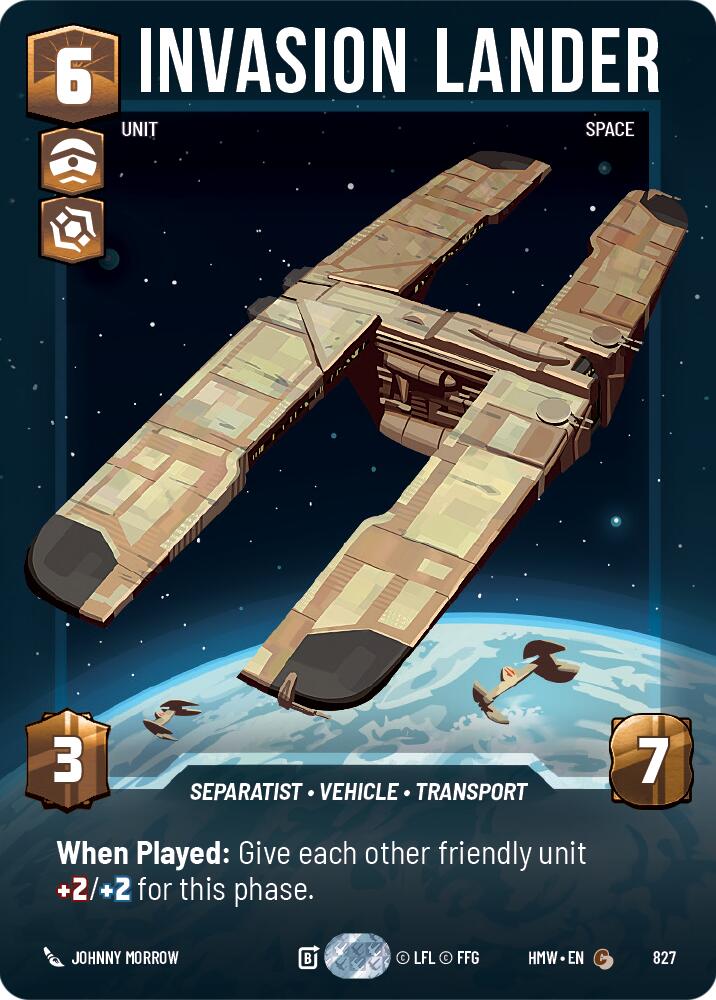 Invasion Lander (827) (Prestige) (827) [Homeworlds] | Exor Games New Glasgow