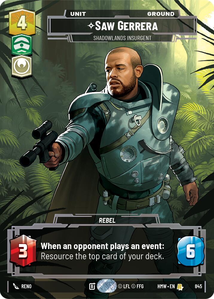 Saw Gerrera - Shadowlands Insurgent (845) (Prestige) (845) [Homeworlds] | Exor Games New Glasgow