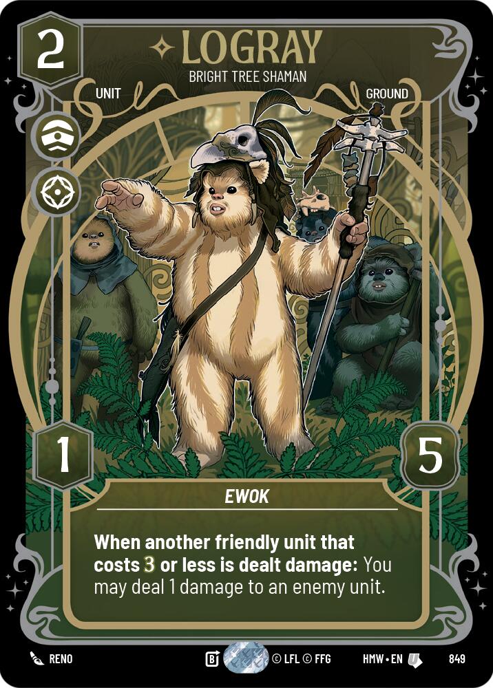 Logray - Bright Tree Shaman (849) (Prestige Foil) (849) [Homeworlds] | Exor Games New Glasgow