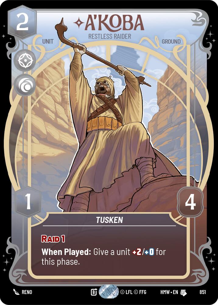 A'Koba - Restless Raider (851) (Prestige Foil) (851) [Homeworlds] | Exor Games New Glasgow