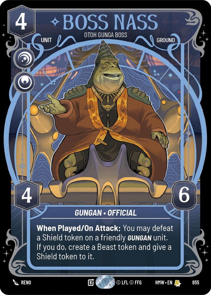 Boss Nass - Otoh Gunga Boss (855) (Prestige Foil) (855) [Homeworlds] | Exor Games New Glasgow