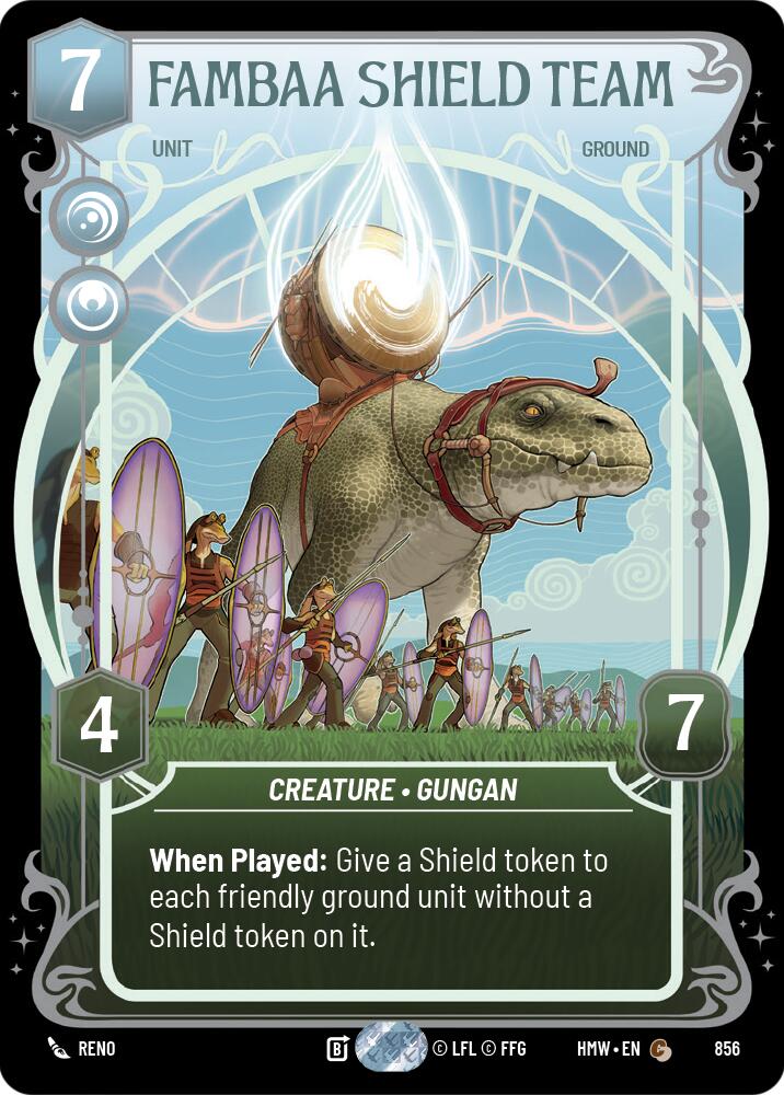 Fambaa Shield Team (856) (Prestige Foil) (856) [Homeworlds] | Exor Games New Glasgow
