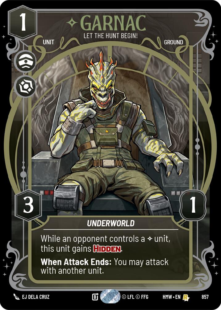 Garnac - Let the Hunt Begin! (857) (Prestige Foil) (857) [Homeworlds] | Exor Games New Glasgow