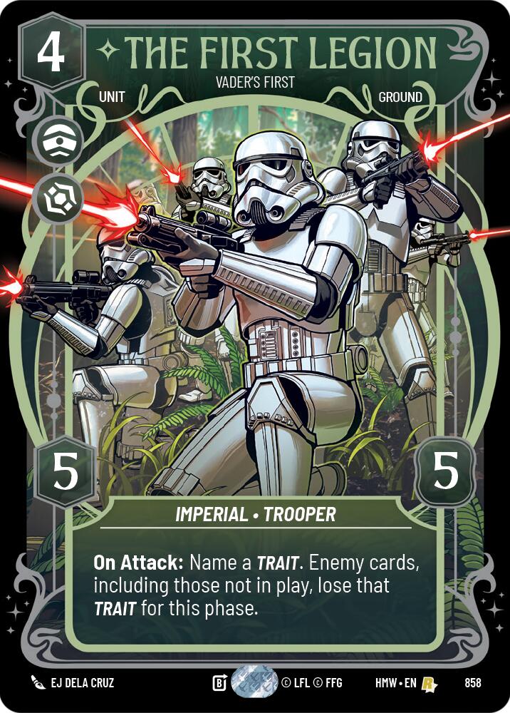 The First Legion - Vader's Fist (858) (Prestige Foil) (858) [Homeworlds] | Exor Games New Glasgow