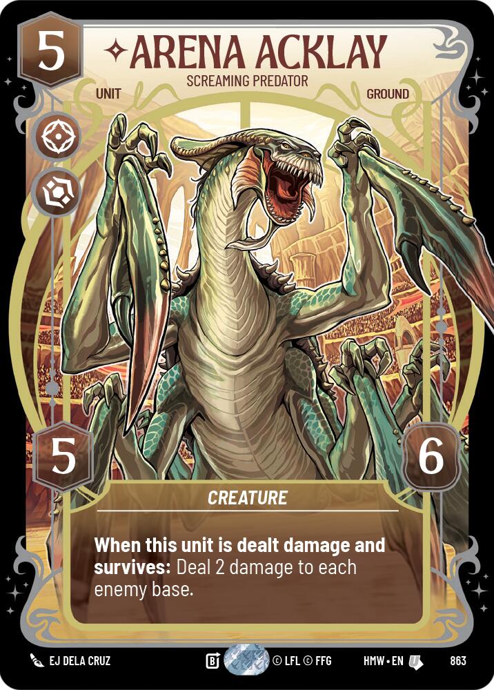Arena Acklay - Screaming Predator (863) (Prestige Foil) (863) [Homeworlds] | Exor Games New Glasgow
