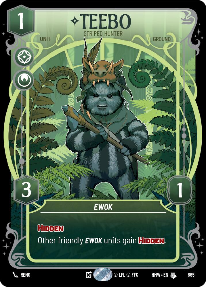 Teebo - Striped Hunter (865) (Prestige Foil) (865) [Homeworlds] | Exor Games New Glasgow
