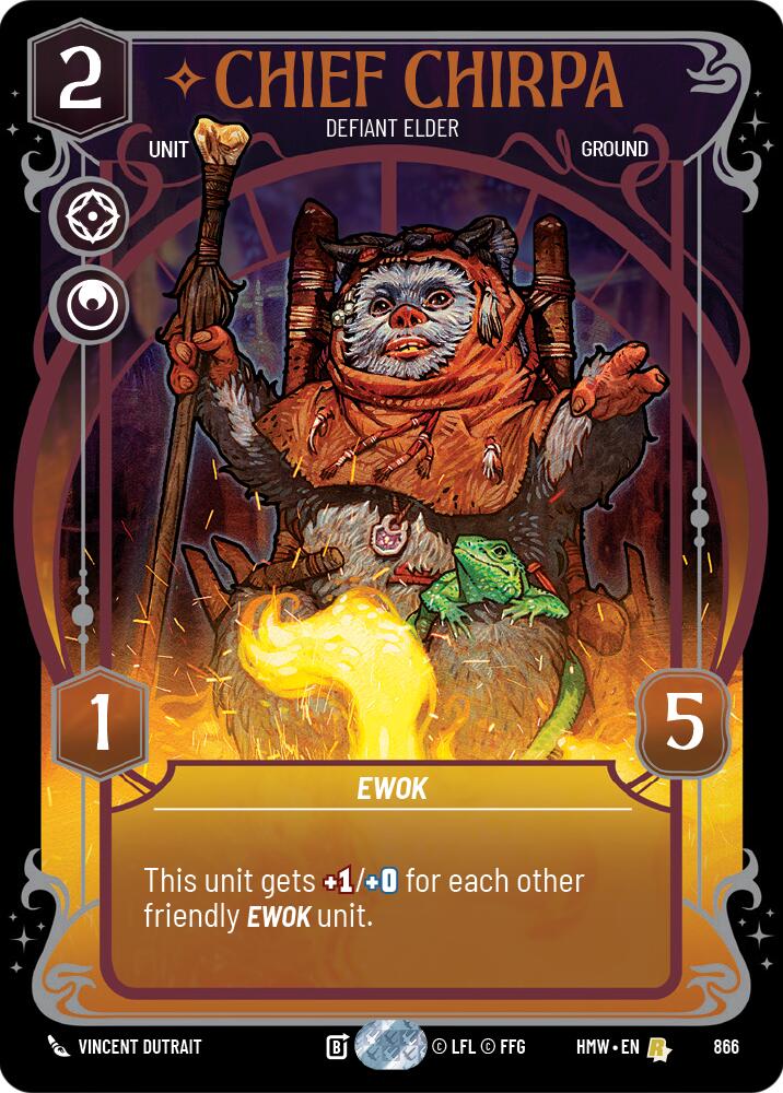 Chief Chirpa - Defiant Elder (866) (Prestige Foil) (866) [Homeworlds] | Exor Games New Glasgow