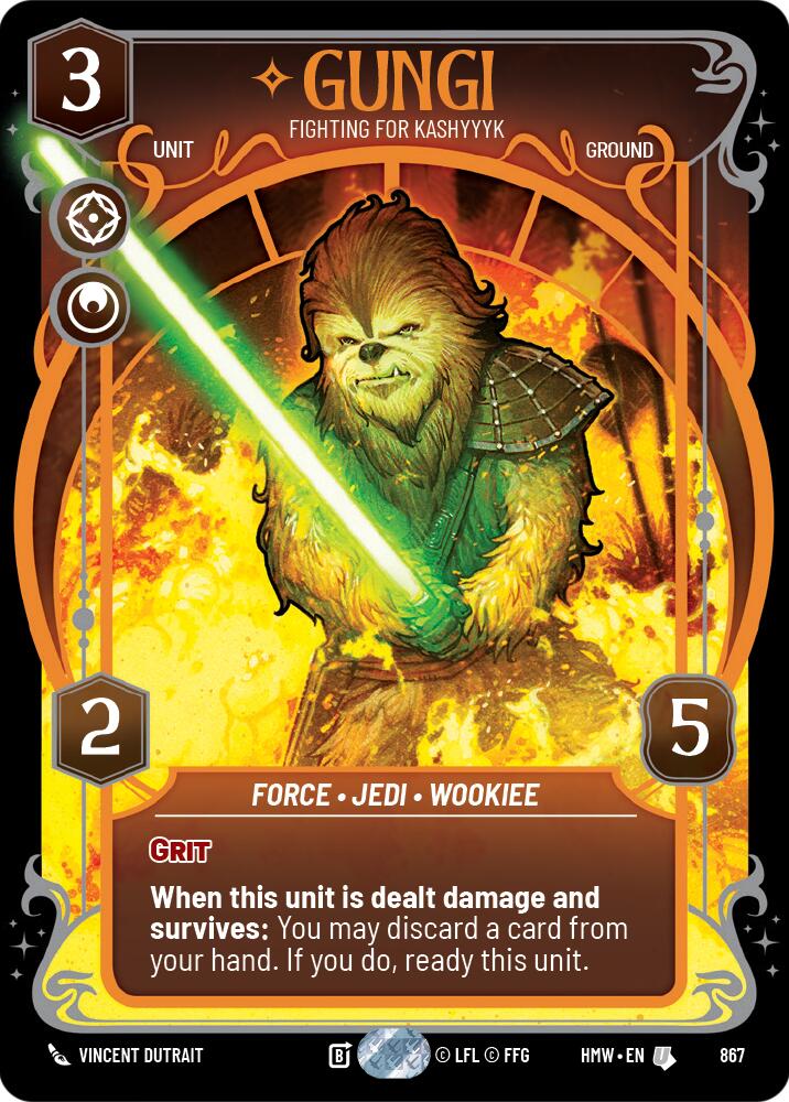 Gungi - Fighting for Kashyyyk (867) (Prestige Foil) (867) [Homeworlds] | Exor Games New Glasgow