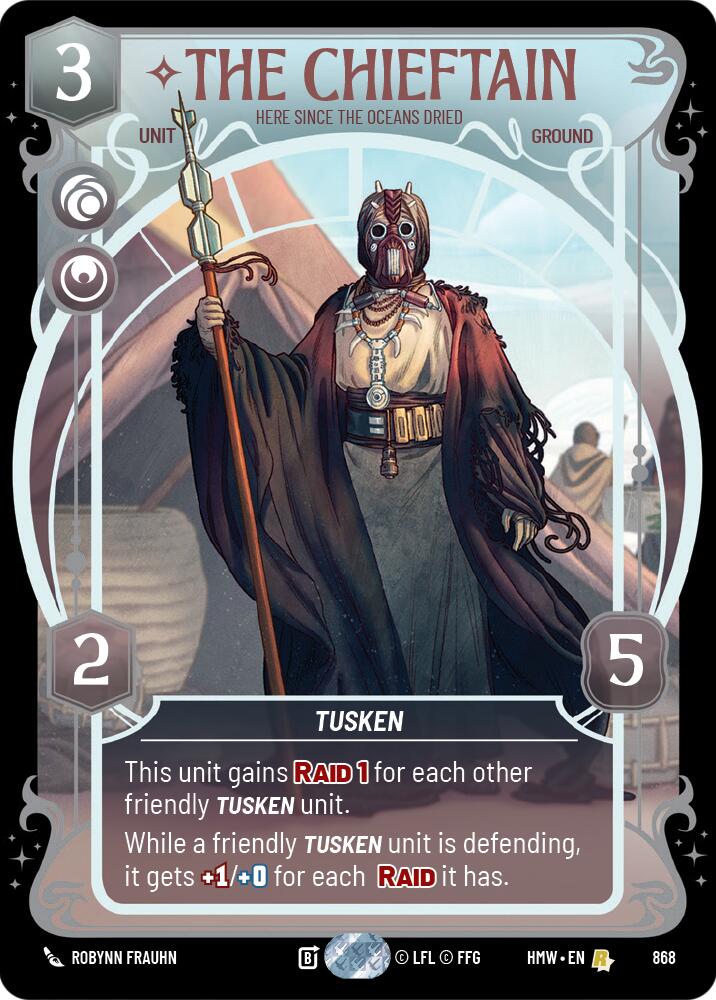 The Chieftain - Here Since the Oceans Dried (868) (Prestige Foil) (868) [Homeworlds] | Exor Games New Glasgow
