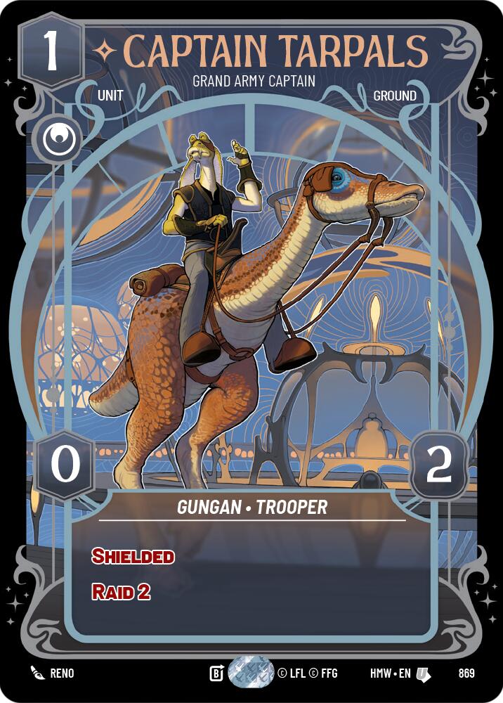 Captain Tarpals - Grand Army Captain (869) (Prestige Foil) (869) [Homeworlds] | Exor Games New Glasgow