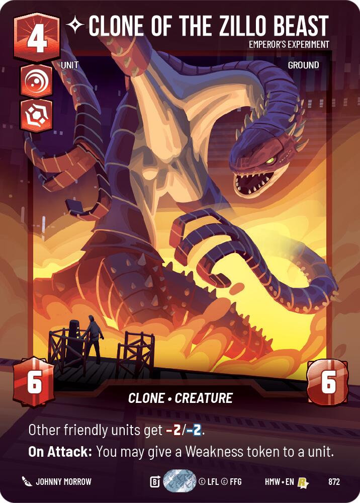 Clone of the Zillo Beast - Emperor's Experiment (872) (Prestige Foil) (872) [Homeworlds] | Exor Games New Glasgow