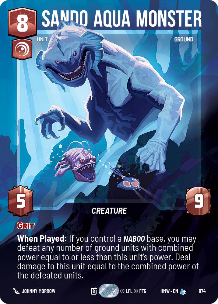 Sando Aqua Monster (874) (Prestige Foil) (874) [Homeworlds] | Exor Games New Glasgow
