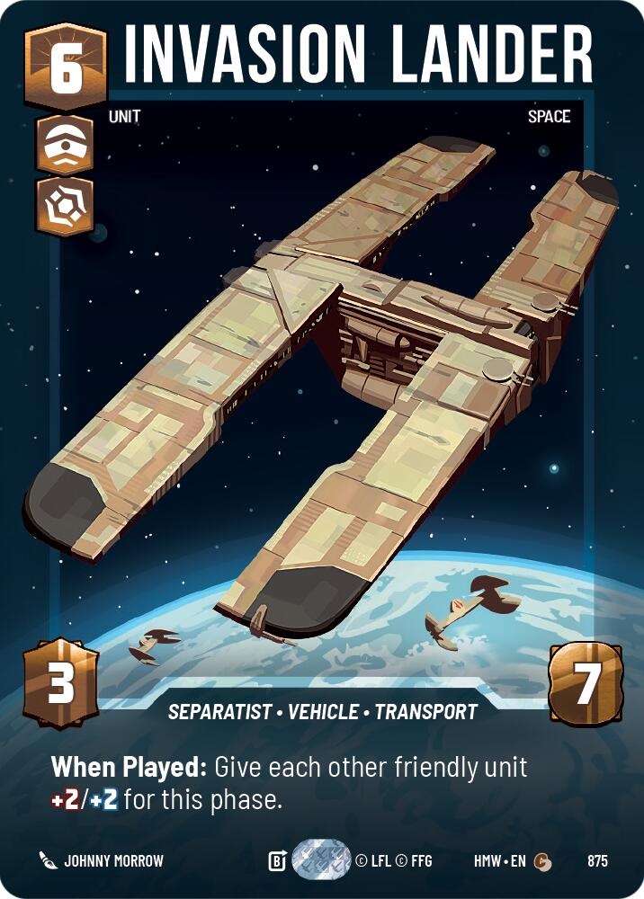 Invasion Lander (875) (Prestige Foil) (875) [Homeworlds] | Exor Games New Glasgow