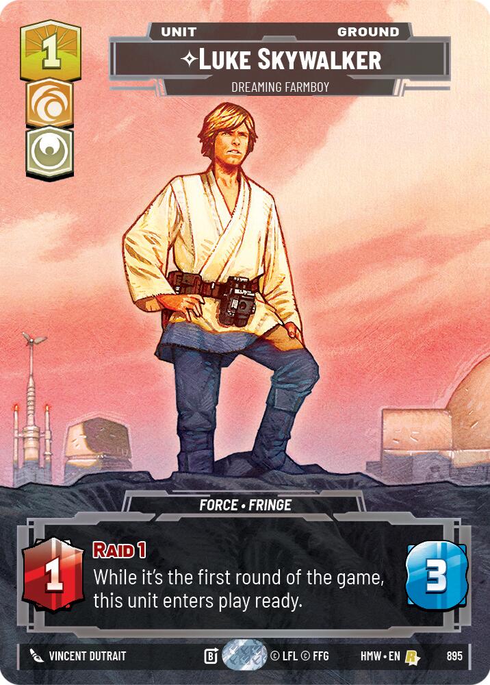 Luke Skywalker - Dreaming Farmboy (895) (Prestige Foil) (895) [Homeworlds] | Exor Games New Glasgow