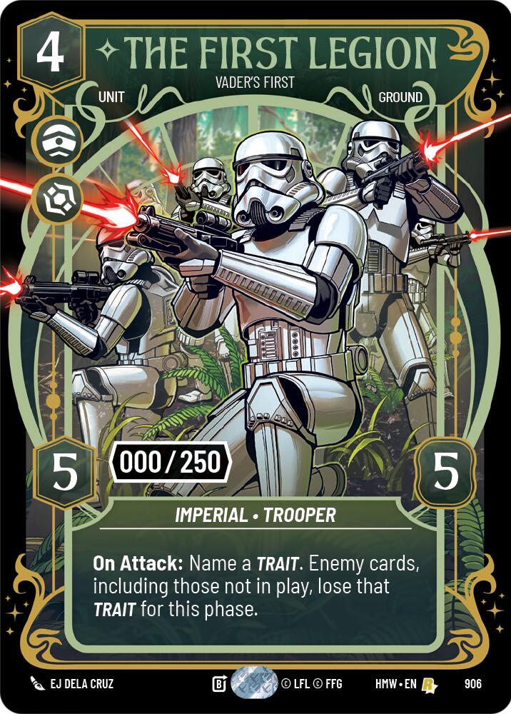 The First Legion - Vader's Fist (906) (Serialized) (906) [Homeworlds] | Exor Games New Glasgow