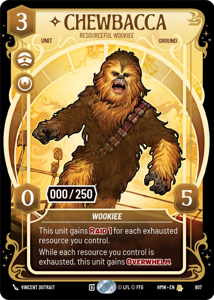 Chewbacca - Resourceful Wookiee (907) (Serialized) (907) [Homeworlds] | Exor Games New Glasgow