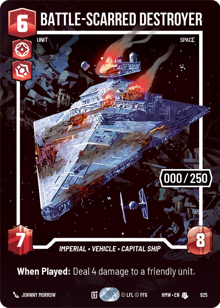 Battle-Scarred Destroyer (925) (Serialized) (925) [Homeworlds] | Exor Games New Glasgow
