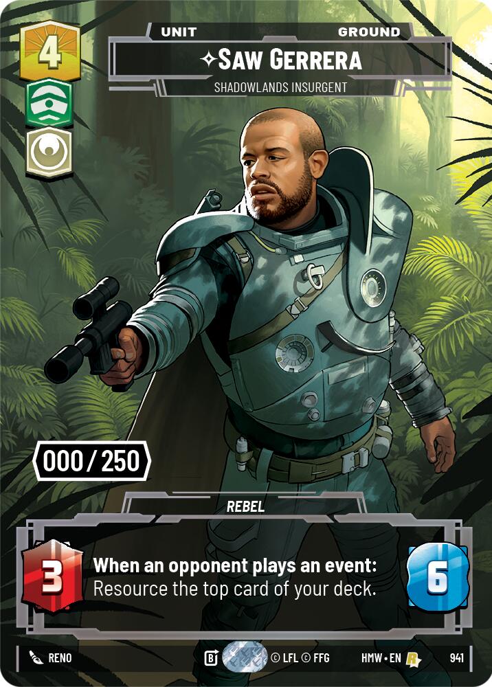Saw Gerrera - Shadowlands Insurgent (941) (Serialized) (941) [Homeworlds] | Exor Games New Glasgow