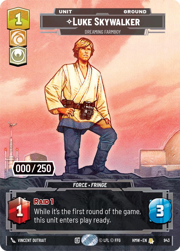 Luke Skywalker - Dreaming Farmboy (943) (Serialized) (943) [Homeworlds] | Exor Games New Glasgow