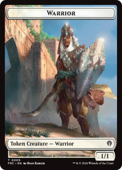 Warrior // Insect Double-Sided Token [Reality Fracture Commander Tokens] | Exor Games New Glasgow
