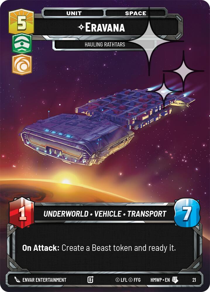 Eravana - Hauling Rathtars (21) (Foil) (21) [Homeworlds: Weekly Play] | Exor Games New Glasgow