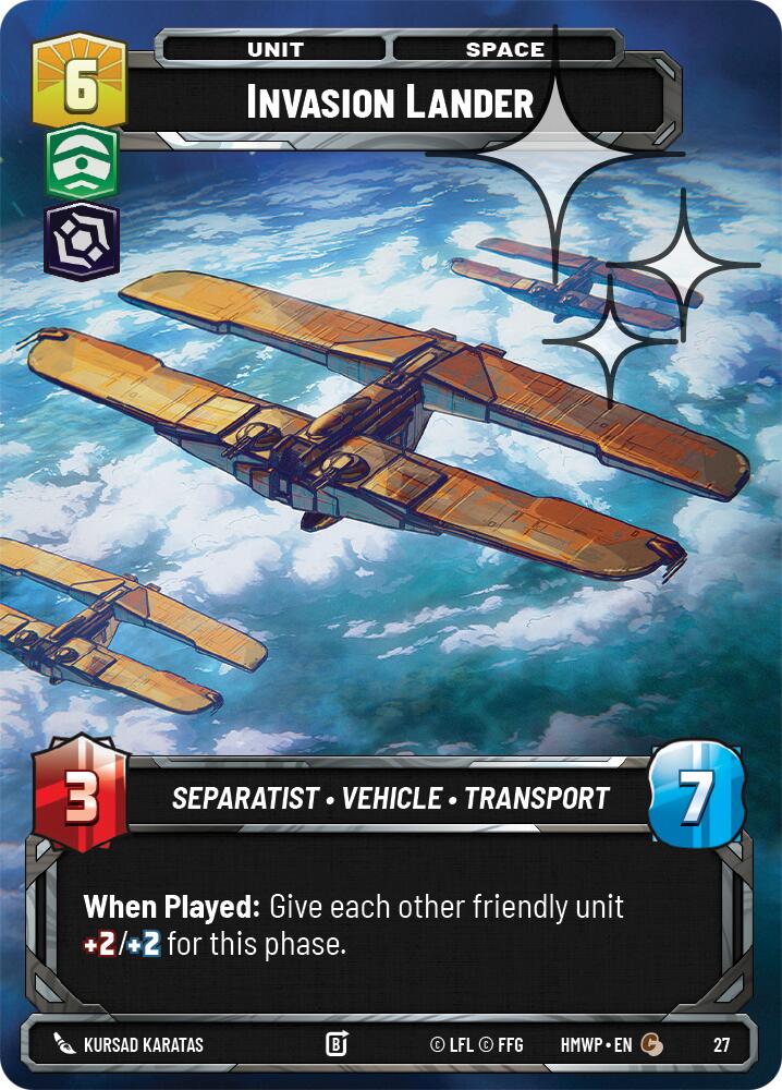 Invasion Lander (27) (Foil) (27) [Homeworlds: Weekly Play] | Exor Games New Glasgow