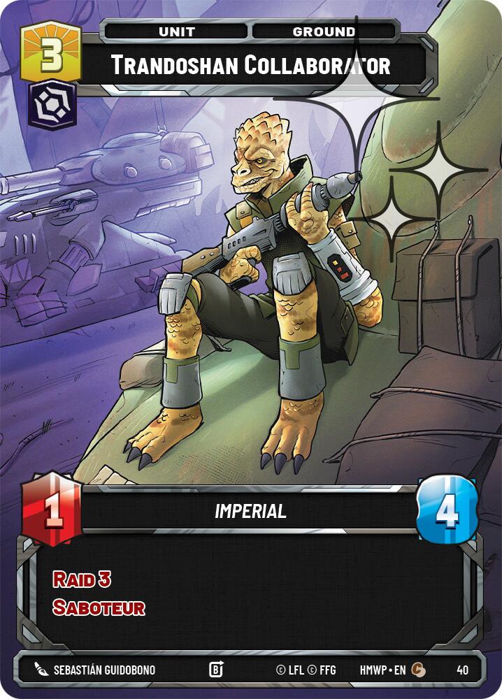Trandoshan Collaborator (40) (Foil) (40) [Homeworlds: Weekly Play] | Exor Games New Glasgow