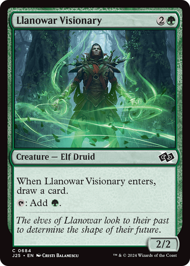 Llanowar Visionary [Foundations Jumpstart] | Exor Games New Glasgow