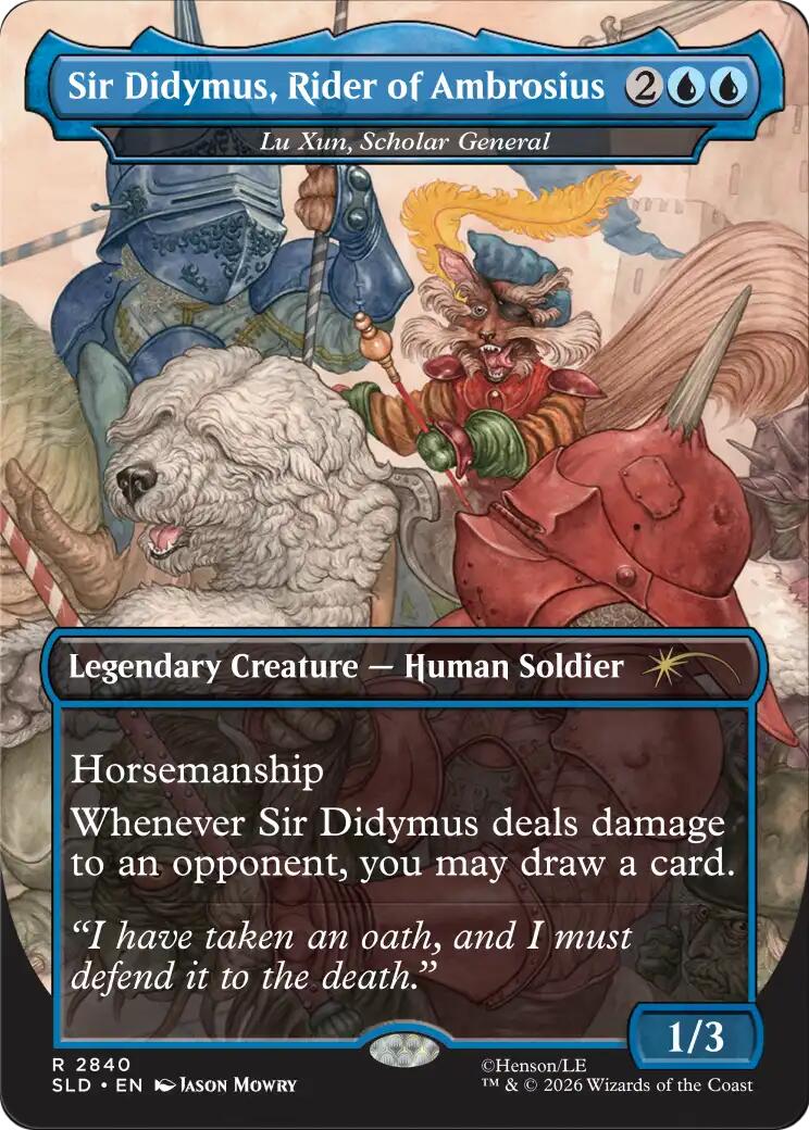 Sir Didymus, Rider of Ambrosius - Lu Xun, Scholar General [Secret Lair Drop Series] | Exor Games New Glasgow