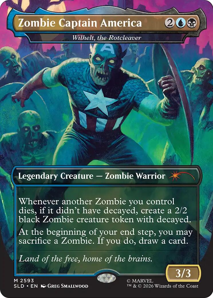 Zombie Captain America - Wilhelt, the Rotcleaver [Secret Lair Drop Series] | Exor Games New Glasgow
